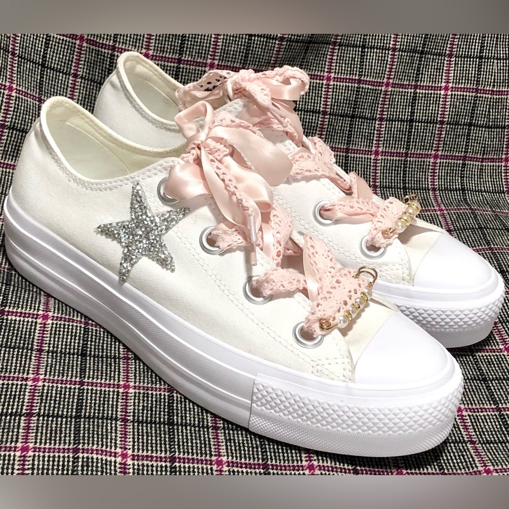 Converse White Women's Textile Sneakers
